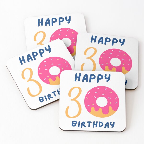 Item preview, Happy 30 Birthday Donut Gift designed and sold by Funny-Pet.