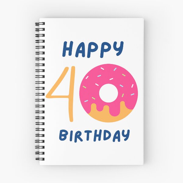 Item preview, Happy 40 Birthday Donut Gift designed and sold by Funny-Pet.
