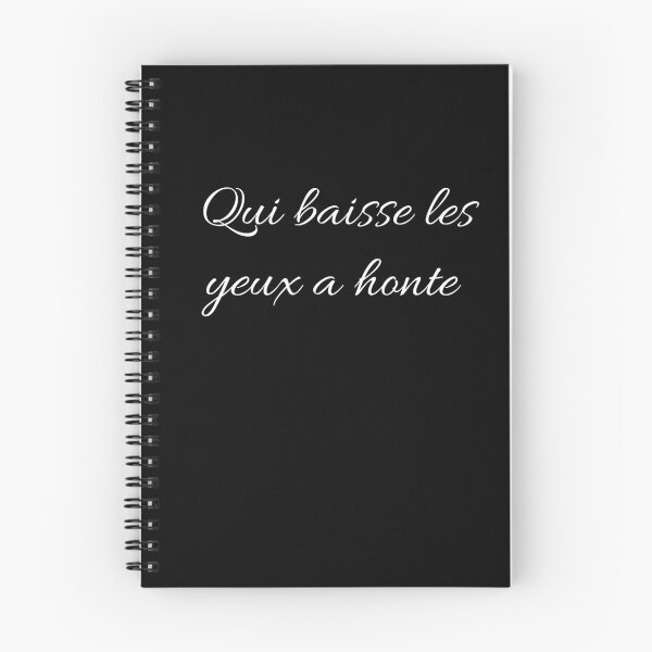 Item preview, who lowers his eyes is ashamed French quote designed and sold by Voici.