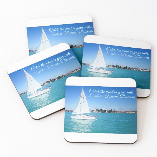 Item preview, Catch the wind in your sails. Explore. Dream. Discover. designed and sold by angel1.