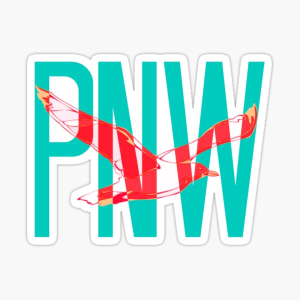 PNW Coastal Seagull Sticker