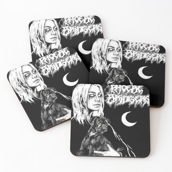 Item preview, black metal phoebe bridgers digital illustration designed and sold by ms2112.