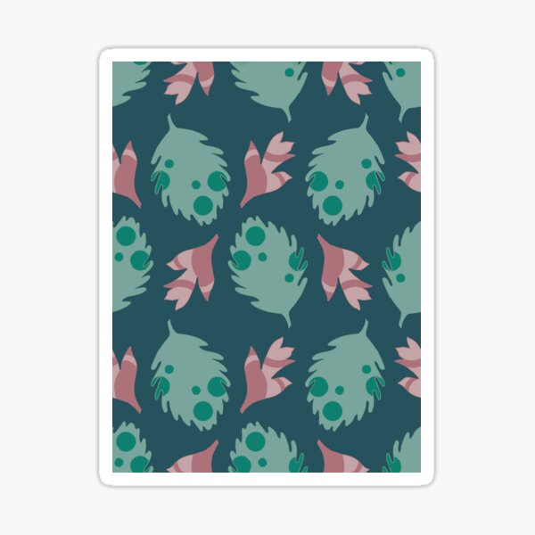 Falling Leaves in Global Colors Sticker