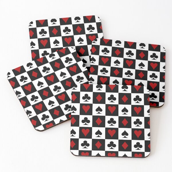 Item preview, Card Suits Pattern (Black and Red) designed and sold by Arianna Khalil.