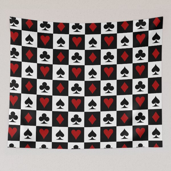 Item preview, Card Suits Pattern (Black and Red) designed and sold by Arianna Khalil.