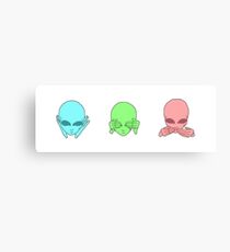 Aliens from outer space Canvas Print
