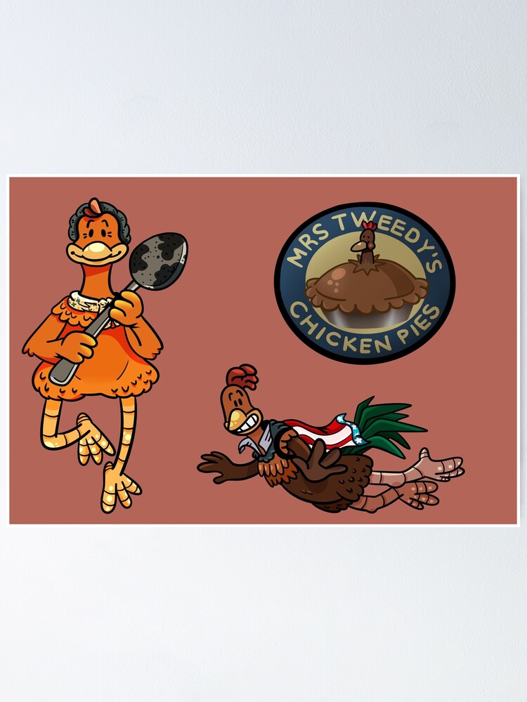 "Chicken Run Ginger, Rocky, and more! " Poster for Sale by MurphyOtter