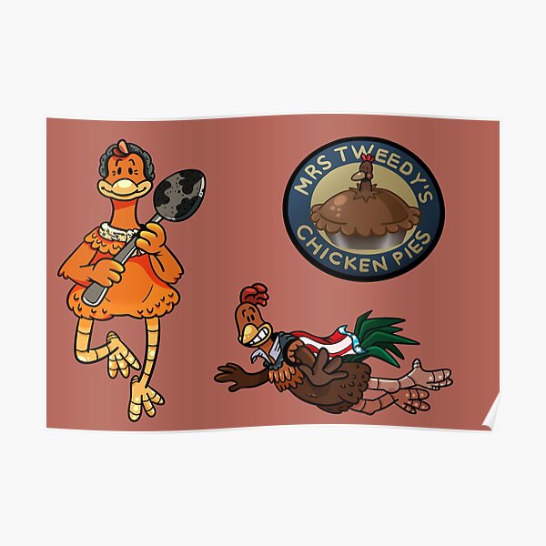 "Chicken Run Ginger, Rocky, and more! " Poster for Sale by MurphyOtter