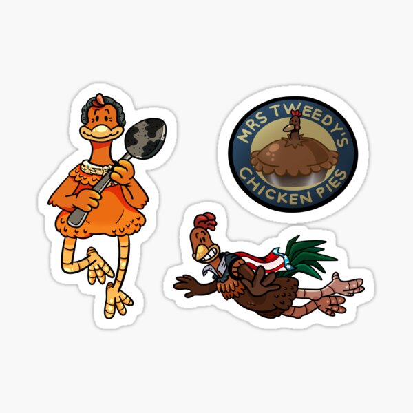 "Chicken Run Ginger, Rocky, and more! " Sticker for Sale by