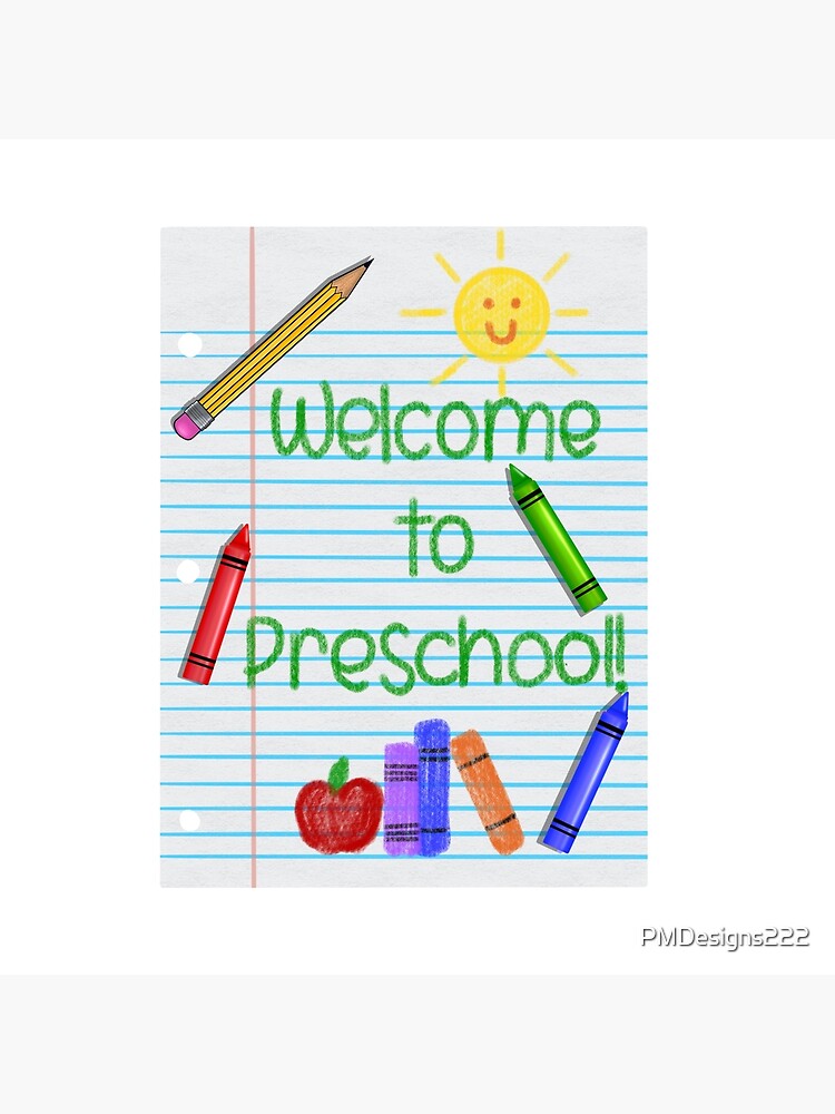welcome-to-preschool-art-board-print-for-sale-by-pmdesigns222-redbubble