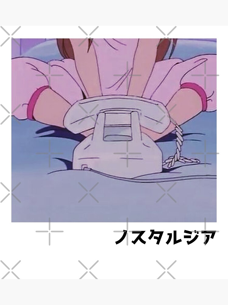 Waiting for Your Call | Retro Anime Aesthetic&rdquo; Poster for Sale by 