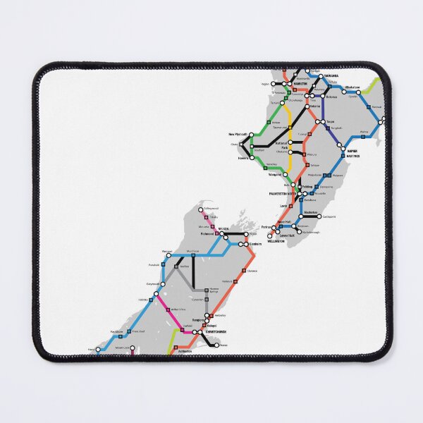 Item preview, New Zealand Subway Map designed and sold by emmacturner.
