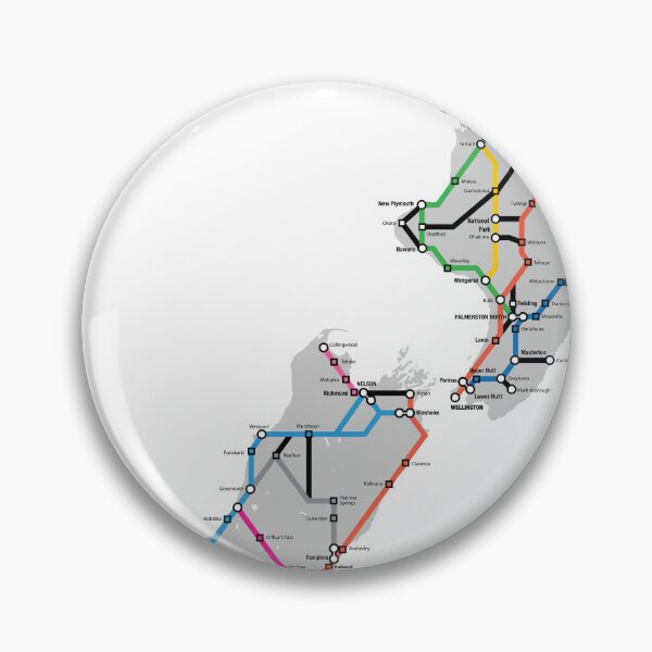Item preview, New Zealand Subway Map designed and sold by emmacturner.