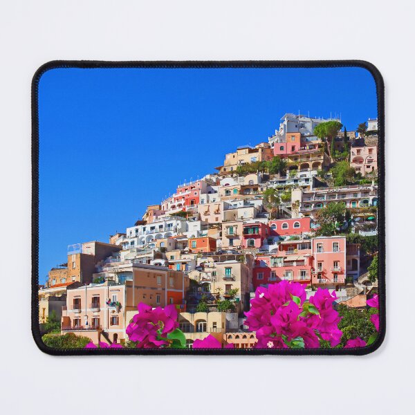 Item preview, Positano, Amalfi Coast, Italy photography with canvas texture designed and sold by Orianah.