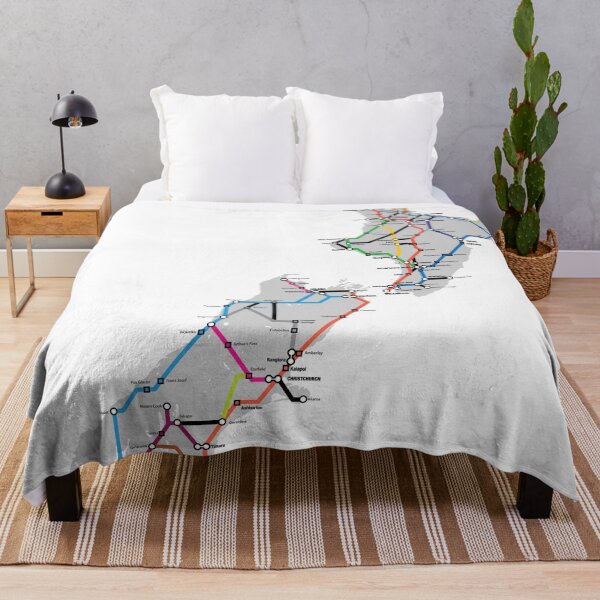 Item preview, New Zealand Subway Style Map designed and sold by emmacturner.