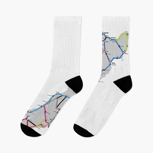 Item preview, New Zealand Subway Style Map designed and sold by emmacturner.