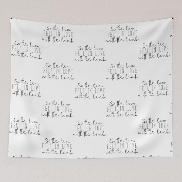 Item preview, So the lion fell in love with the lamb   designed and sold by GOOGIRL420.
