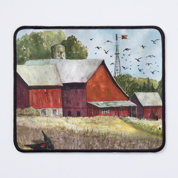 Item preview, Red Barn designed and sold by Joan Elizabeth Ortiz designs.