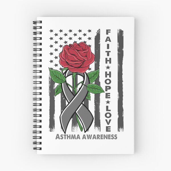 Item preview, Faith Hope Love Asthma Awareness Amarican Flag designed and sold by Kohend.