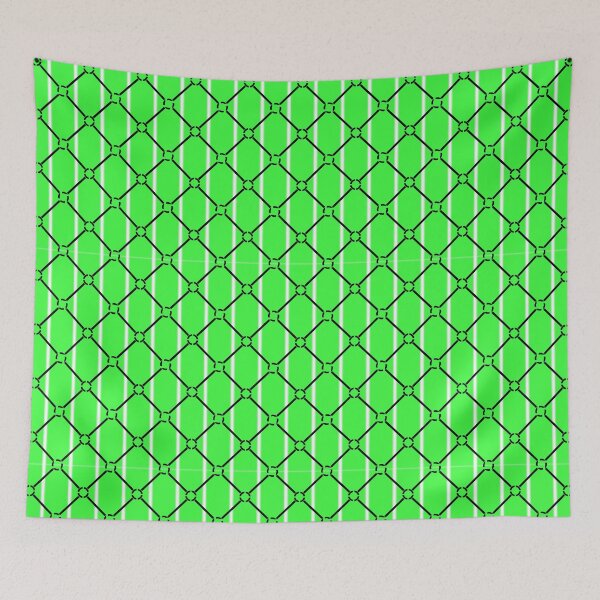Item preview, Mint Stripes with Geometric Mesh Overlay designed and sold by rgbguy.