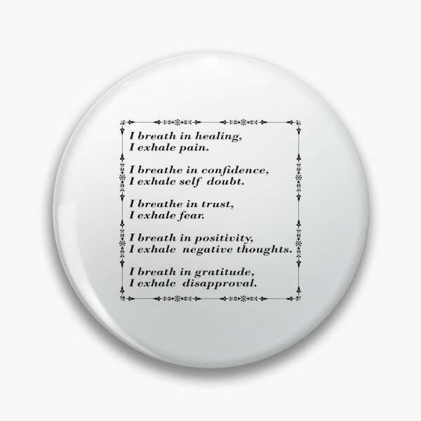 Item preview, Inhale Exhale Positive Affirmations and Inspirational Messages designed and sold by Inspirationmotivation.