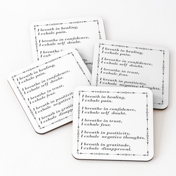 Item preview, Inhale Exhale Positive Affirmations and Inspirational Messages designed and sold by Inspirationmotivation.