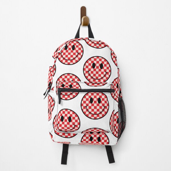 Item preview, red checkered smiley designed and sold by kate w.