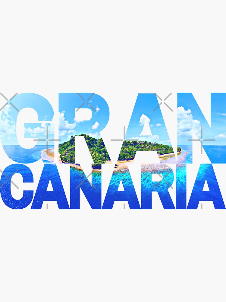 Autoaufkleber Spanien – Gran Canaria Flagge, Ca. 10x6,5 Cm, UV-beständig