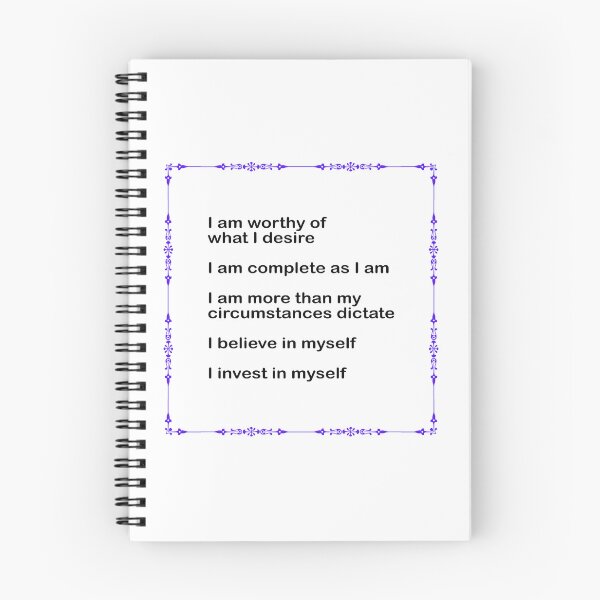 Item preview, Self Worth Positive Affirmations Inspirational Self Help Motivational Words designed and sold by Inspirationmotivation.
