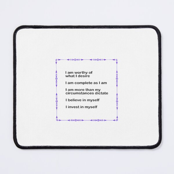 Item preview, Self Worth Positive Affirmations Inspirational Self Help Motivational Words designed and sold by Inspirationmotivation.