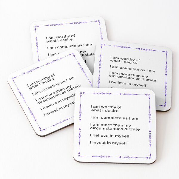 Item preview, Self Worth Positive Affirmations  Inspirational Self Help Motivational Words designed and sold by Inspirationmotivation.