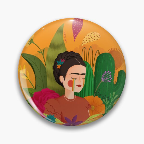 Item preview, Painter Frida Kahlo Orange Background designed and sold by saamerry.