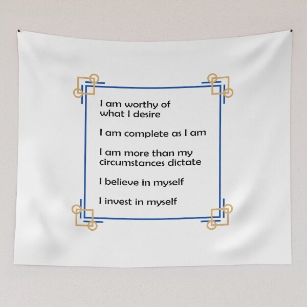 Item preview, Self Worth Positive Affirmations - Self Help Motivational Words designed and sold by Inspirationmotivation.