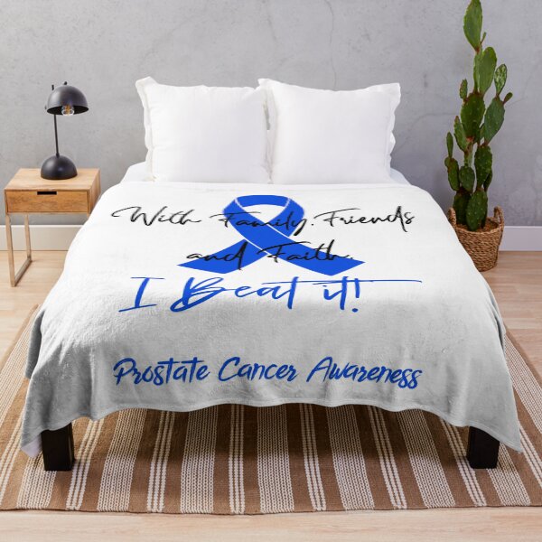 Item preview, Prostate Cancer Warrior - With Family, Friends, and Faith - I BEAT IT! designed and sold by Robbsyn.