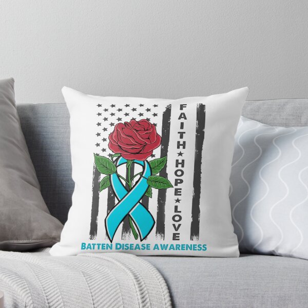 Item preview, Faith Hope Love Batten Disease Awareness Amarican Flag designed and sold by Kohend.