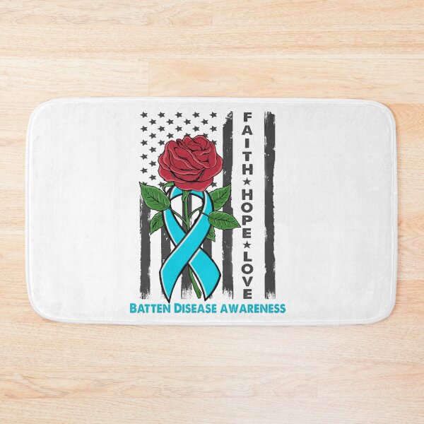 Item preview, Faith Hope Love Batten Disease Awareness Amarican Flag designed and sold by Kohend.