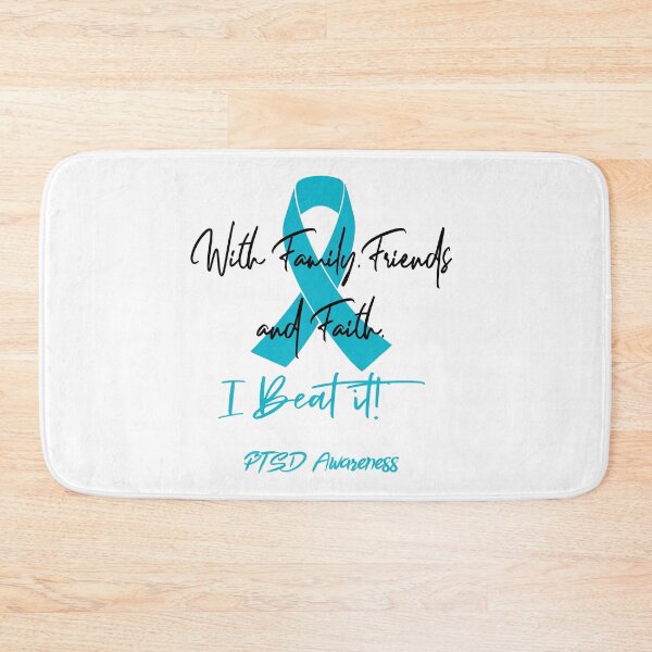 Item preview, PTSD Warrior - With Family, Friends, and Faith - I BEAT IT! designed and sold by Robbsyn.