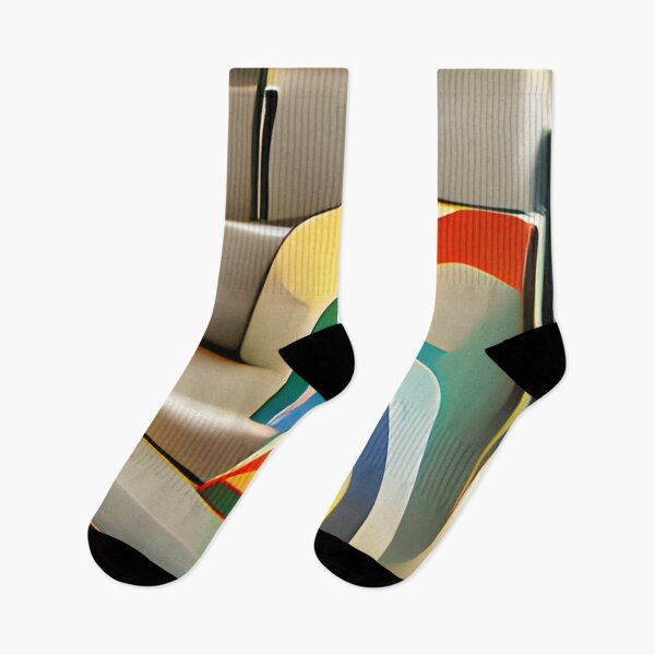 Item preview, rainbow modern mid-century original art designed and sold by Surrealarts727.