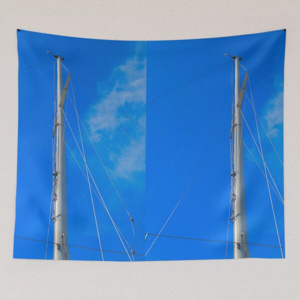 Item preview, Blue sky and ship mast designed and sold by AIfun135.