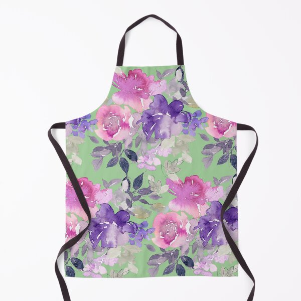 Item preview, Pastel Pink And Violet Floral Pattern On Soft Green designed and sold by DEC02.