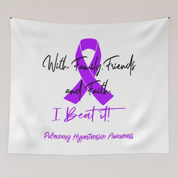 Item preview, Pulmonary Hypertension Warrior - With Family, Friends, and Faith - I BEAT IT! designed and sold by Robbsyn.