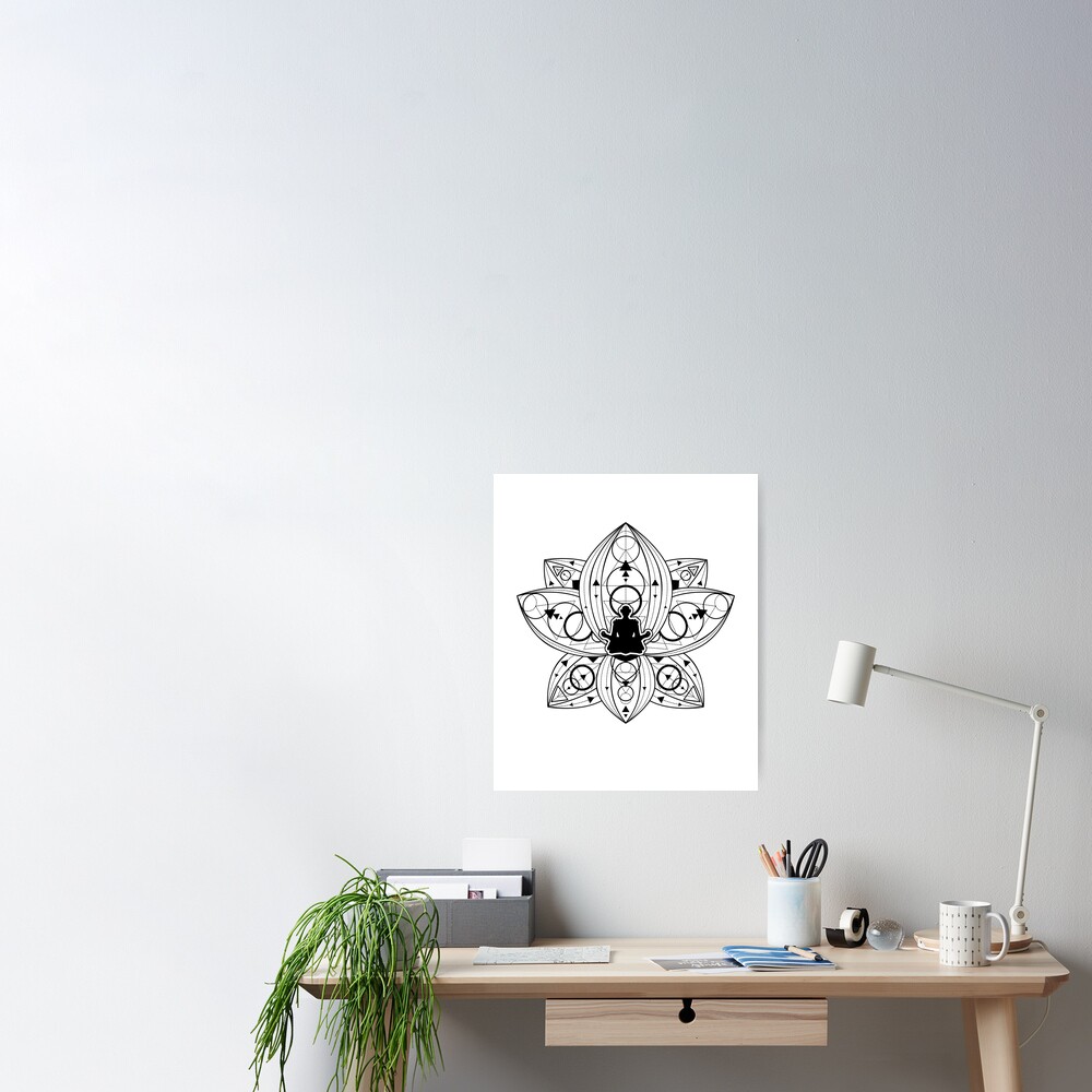 White Lotus Tile Avatar Sticker Poster For Sale By Alexoue Redbubble 4460