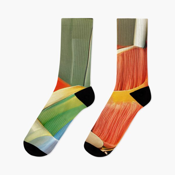 Item preview, rainbow modern mid-century original art designed and sold by Surrealarts727.