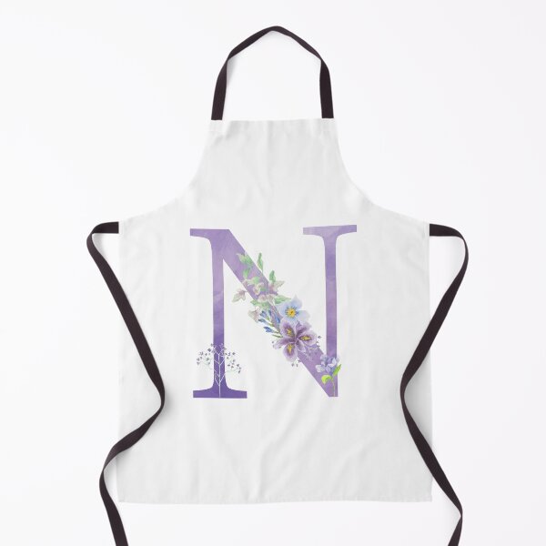 Item preview, Beautiful Purple Watercolor Floral Monogram Letter N designed and sold by silviaol.