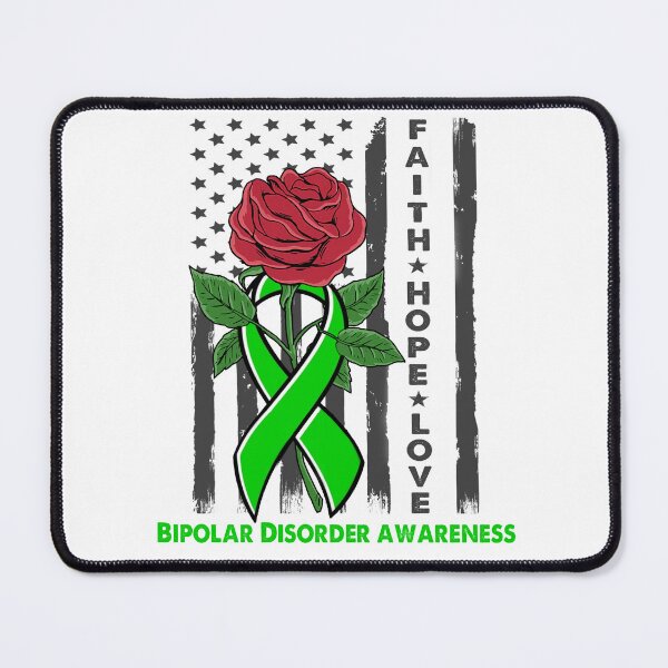Item preview, Faith Hope Love Bipolar Disorder Awareness Amarican Flag designed and sold by Kohend.