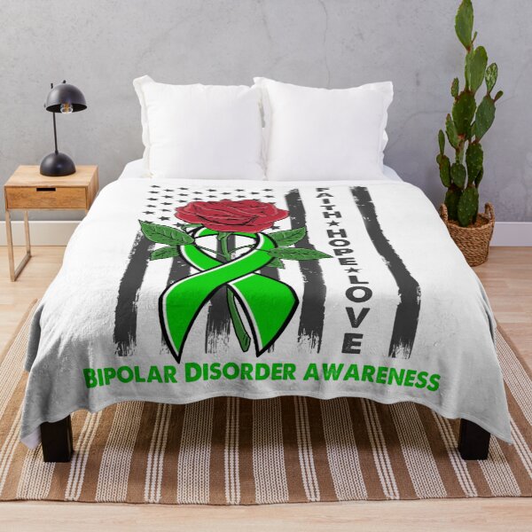Item preview, Faith Hope Love Bipolar Disorder Awareness Amarican Flag designed and sold by Kohend.