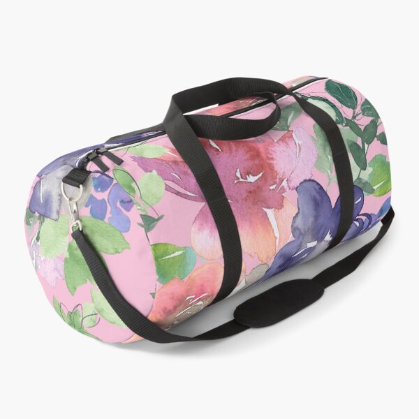 Item preview, Red And Periwinkle Blue Floral Pattern On Pink designed and sold by DEC02.