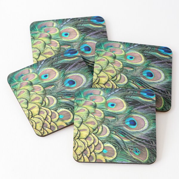 Item preview, peafowl feathers close up blue and green pattern designed and sold by CHOOSEYOURS SHOP.