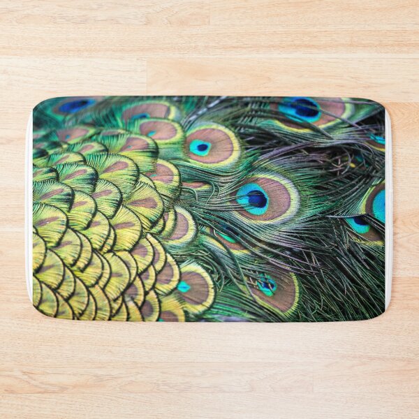 Item preview, peafowl feathers close up blue and green pattern designed and sold by CHOOSEYOURS SHOP.