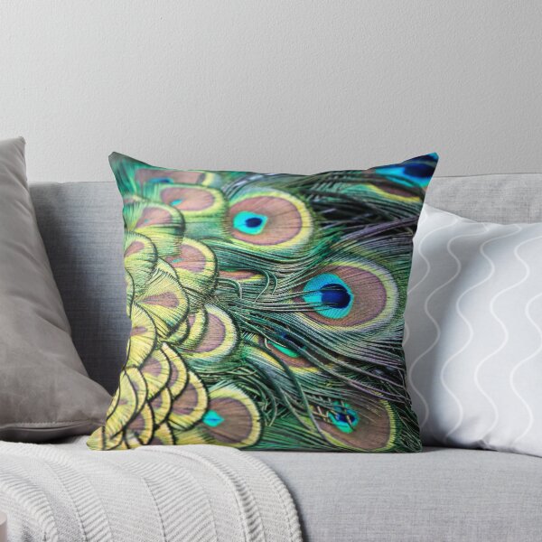 Item preview, peafowl feathers close up blue and green pattern designed and sold by CHOOSEYOURS SHOP.